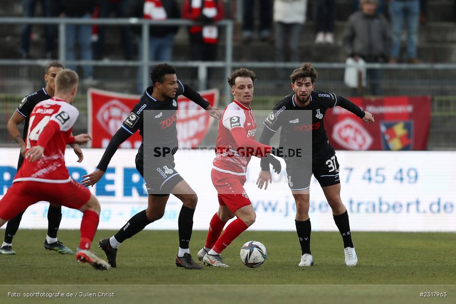 Marvin Ajani, FLYERALARM Arena, Würzburg, 12.02.2022, DFL, sport, action, Februar 2022, Saison 2021/2022, 3. Liga, MSV, FWK, MSV Duisburg, FC Würzburger Kickers - Bild-ID: 2317963
