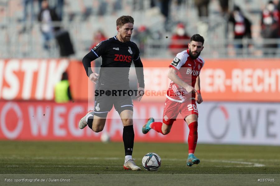 Kolja Pusch, FLYERALARM Arena, Würzburg, 12.02.2022, DFL, sport, action, Februar 2022, Saison 2021/2022, 3. Liga, MSV, FWK, MSV Duisburg, FC Würzburger Kickers - Bild-ID: 2317965