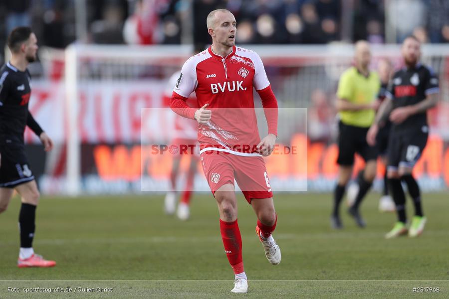 Tobias Kraulich, FLYERALARM Arena, Würzburg, 12.02.2022, DFL, sport, action, Februar 2022, Saison 2021/2022, 3. Liga, MSV, FWK, MSV Duisburg, FC Würzburger Kickers - Bild-ID: 2317968