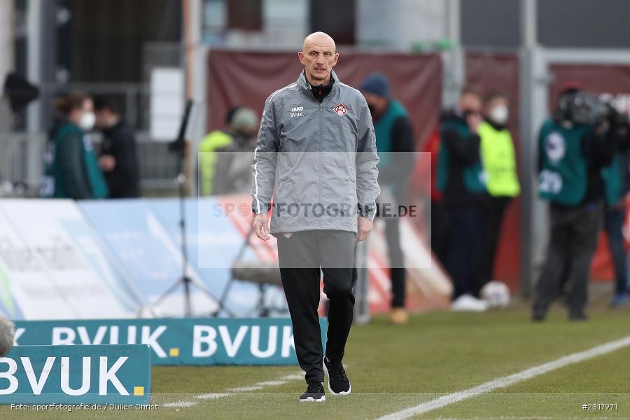 Ralf Santelli, FLYERALARM Arena, Würzburg, 12.02.2022, DFL, sport, action, Februar 2022, Saison 2021/2022, 3. Liga, MSV, FWK, MSV Duisburg, FC Würzburger Kickers - Bild-ID: 2317971