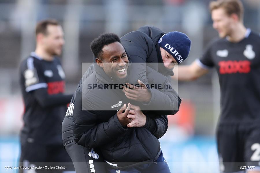 John Yeboah, FLYERALARM Arena, Würzburg, 12.02.2022, DFL, sport, action, Februar 2022, Saison 2021/2022, 3. Liga, MSV, FWK, MSV Duisburg, FC Würzburger Kickers - Bild-ID: 2317977