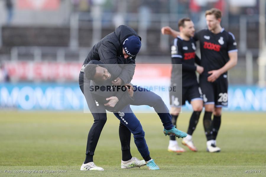 John Yeboah, FLYERALARM Arena, Würzburg, 12.02.2022, DFL, sport, action, Februar 2022, Saison 2021/2022, 3. Liga, MSV, FWK, MSV Duisburg, FC Würzburger Kickers - Bild-ID: 2317979