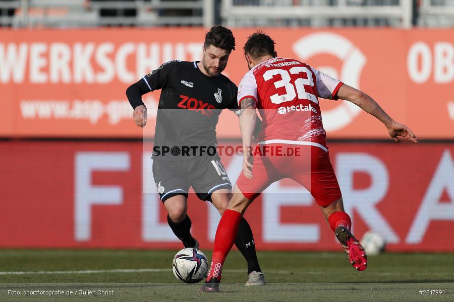 Moritz Stoppelkamp, FLYERALARM Arena, Würzburg, 12.02.2022, DFL, sport, action, Februar 2022, Saison 2021/2022, 3. Liga, MSV, FWK, MSV Duisburg, FC Würzburger Kickers - Bild-ID: 2317991