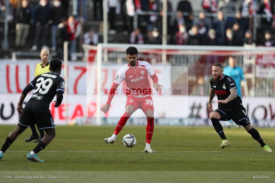 Andrè Becker, FLYERALARM Arena, Würzburg, 12.02.2022, DFL, sport, action, Februar 2022, Saison 2021/2022, 3. Liga, MSV, FWK, MSV Duisburg, FC Würzburger Kickers - Bild-ID: 2317993