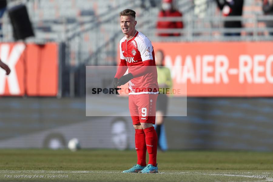 Marvin Pourié, FLYERALARM Arena, Würzburg, 12.02.2022, DFL, sport, action, Februar 2022, Saison 2021/2022, 3. Liga, MSV, FWK, MSV Duisburg, FC Würzburger Kickers - Bild-ID: 2317997