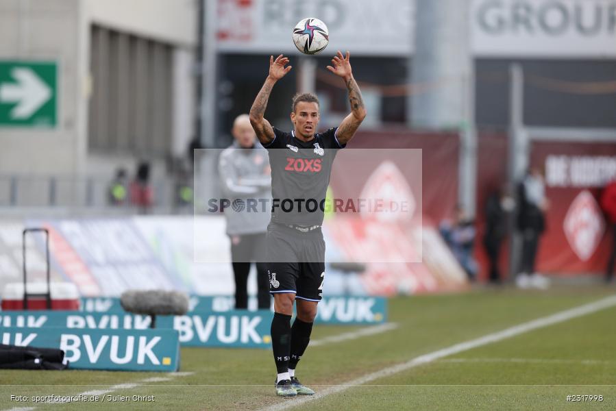 Rolf Feltscher, FLYERALARM Arena, Würzburg, 12.02.2022, DFL, sport, action, Februar 2022, Saison 2021/2022, 3. Liga, MSV, FWK, MSV Duisburg, FC Würzburger Kickers - Bild-ID: 2317998