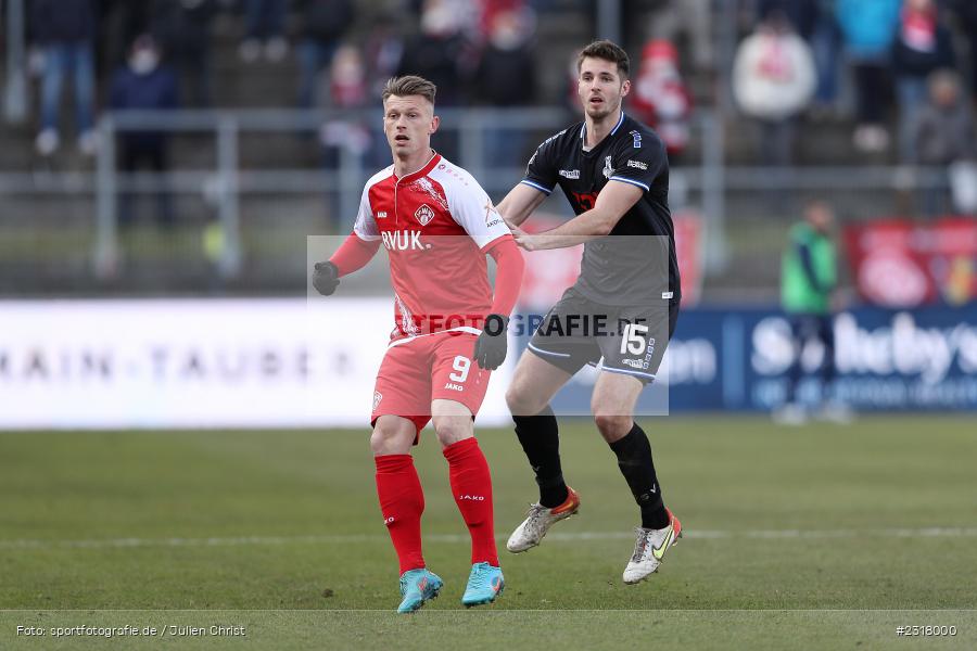 Marvin Pourié, FLYERALARM Arena, Würzburg, 12.02.2022, DFL, sport, action, Februar 2022, Saison 2021/2022, 3. Liga, MSV, FWK, MSV Duisburg, FC Würzburger Kickers - Bild-ID: 2318000