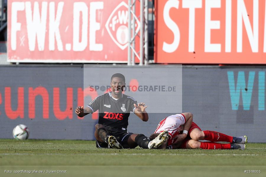 Leroy Kwadwo, FLYERALARM Arena, Würzburg, 12.02.2022, DFL, sport, action, Februar 2022, Saison 2021/2022, 3. Liga, MSV, FWK, MSV Duisburg, FC Würzburger Kickers - Bild-ID: 2318003