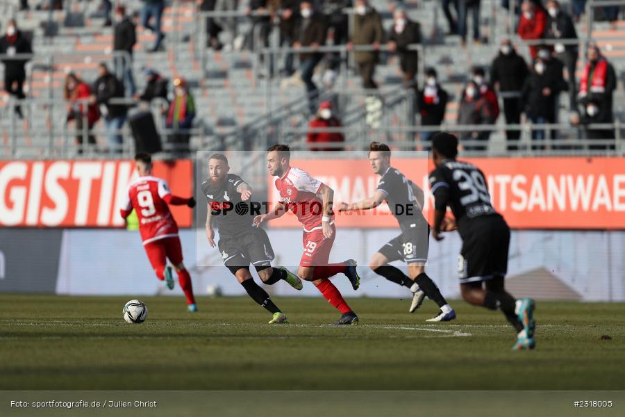 David Kopacz, FLYERALARM Arena, Würzburg, 12.02.2022, DFL, sport, action, Februar 2022, Saison 2021/2022, 3. Liga, MSV, FWK, MSV Duisburg, FC Würzburger Kickers - Bild-ID: 2318005