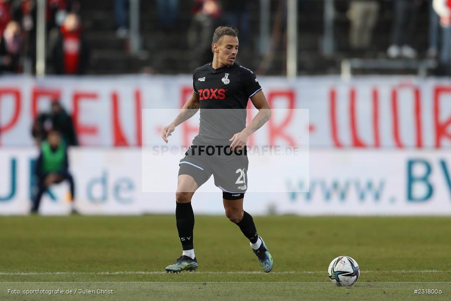 Rolf Feltscher, FLYERALARM Arena, Würzburg, 12.02.2022, DFL, sport, action, Februar 2022, Saison 2021/2022, 3. Liga, MSV, FWK, MSV Duisburg, FC Würzburger Kickers - Bild-ID: 2318006