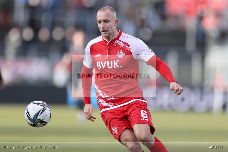 Tobias Kraulich, FLYERALARM Arena, Würzburg, 12.02.2022, DFL, sport, action, Februar 2022, Saison 2021/2022, 3. Liga, MSV, FWK, MSV Duisburg, FC Würzburger Kickers - Bild-ID: 2318008