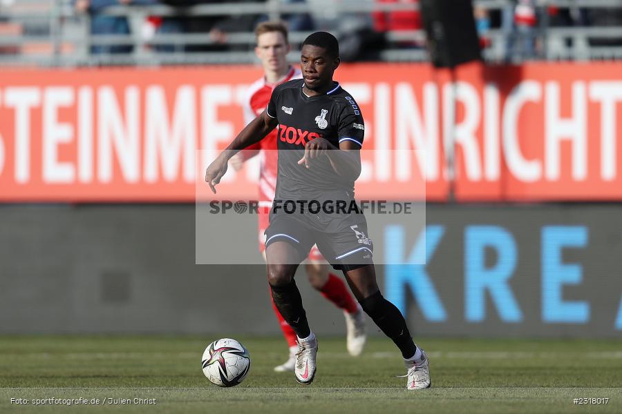 Leroy Kwadwo, FLYERALARM Arena, Würzburg, 12.02.2022, DFL, sport, action, Februar 2022, Saison 2021/2022, 3. Liga, MSV, FWK, MSV Duisburg, FC Würzburger Kickers - Bild-ID: 2318017