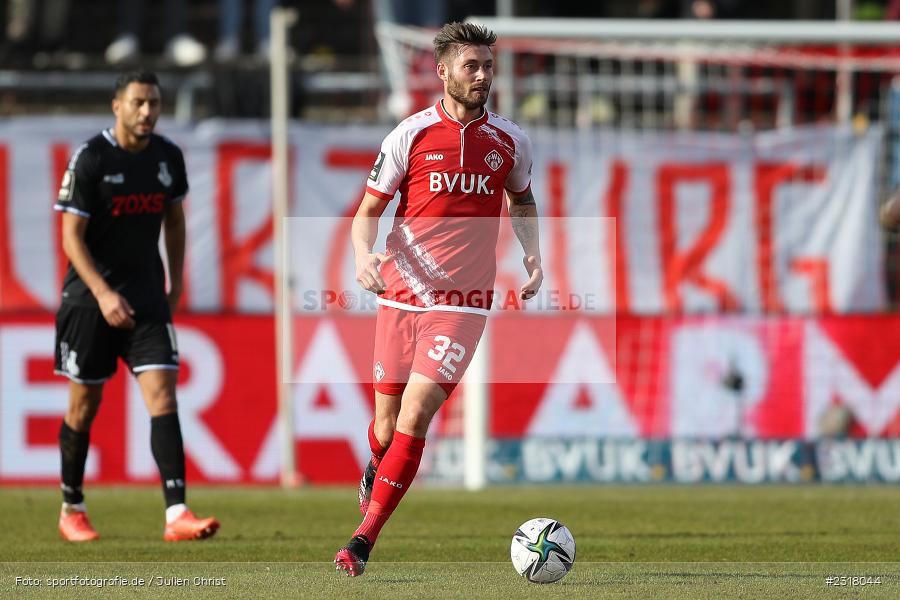 Christian Strohdiek, FLYERALARM Arena, Würzburg, 12.02.2022, DFL, sport, action, Februar 2022, Saison 2021/2022, 3. Liga, MSV, FWK, MSV Duisburg, FC Würzburger Kickers - Bild-ID: 2318044