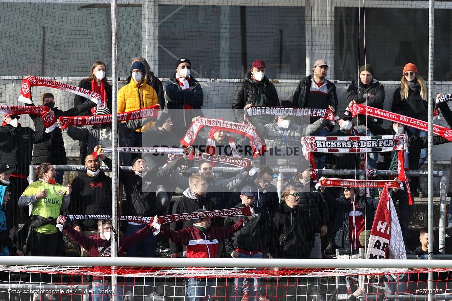 Fans, FLYERALARM Arena, Würzburg, 12.02.2022, DFL, sport, action, Februar 2022, Saison 2021/2022, 3. Liga, MSV, FWK, MSV Duisburg, FC Würzburger Kickers - Bild-ID: 2318073