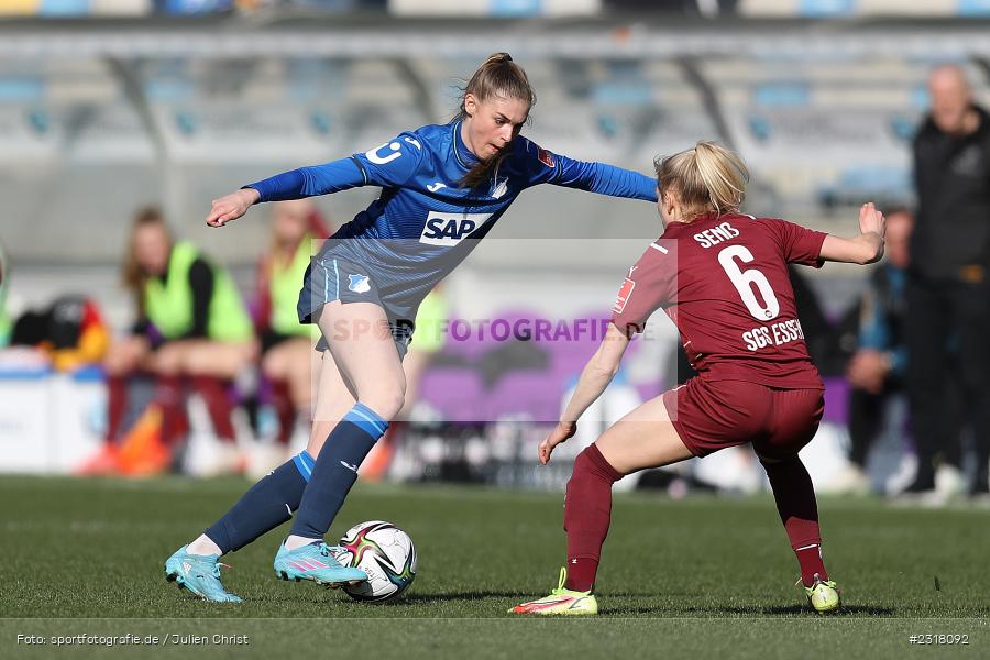 Jule Brand, Dietmar-Hopp-Stadion, Hoffenheim, 13.02.2022, DFB, sport, action, Februar 2022, Saison 2021/2022, FLYERALARM Frauen-Bundesliga, FFBL, SGS, TSG, SGS Essen, TSG 1899 Hoffenheim - Bild-ID: 2318092 Jule Brand, Dietmar-Hopp-Stadion, Hoffenheim, 13.02.2022, DFB, sport, action, Februar 2022, Saison 2021/2022, FLYERALARM Frauen-Bundesliga, FFBL, SGS, TSG, SGS Essen, TSG 1899 Hoffenheim - Bild-ID: 2318092