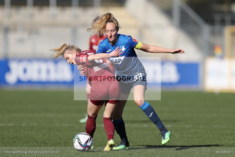 Elisa Senß, Dietmar-Hopp-Stadion, Hoffenheim, 13.02.2022, DFB, sport, action, Februar 2022, Saison 2021/2022, FLYERALARM Frauen-Bundesliga, FFBL, SGS, TSG, SGS Essen, TSG 1899 Hoffenheim - Bild-ID: 2318100 Elisa Senß, Dietmar-Hopp-Stadion, Hoffenheim, 13.02.2022, DFB, sport, action, Februar 2022, Saison 2021/2022, FLYERALARM Frauen-Bundesliga, FFBL, SGS, TSG, SGS Essen, TSG 1899 Hoffenheim - Bild-ID: 2318100