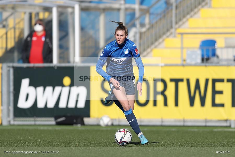 Jule Brand, Dietmar-Hopp-Stadion, Hoffenheim, 13.02.2022, DFB, sport, action, Februar 2022, Saison 2021/2022, FLYERALARM Frauen-Bundesliga, FFBL, SGS, TSG, SGS Essen, TSG 1899 Hoffenheim - Bild-ID: 2318109 Jule Brand, Dietmar-Hopp-Stadion, Hoffenheim, 13.02.2022, DFB, sport, action, Februar 2022, Saison 2021/2022, FLYERALARM Frauen-Bundesliga, FFBL, SGS, TSG, SGS Essen, TSG 1899 Hoffenheim - Bild-ID: 2318109