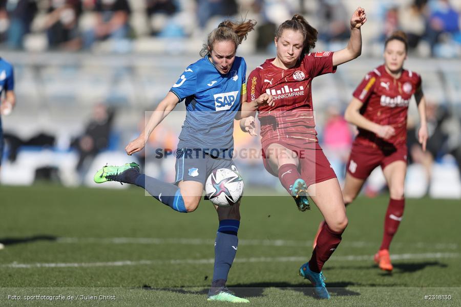 Fabienne Dongus, Dietmar-Hopp-Stadion, Hoffenheim, 13.02.2022, DFB, sport, action, Februar 2022, Saison 2021/2022, FLYERALARM Frauen-Bundesliga, FFBL, SGS, TSG, SGS Essen, TSG 1899 Hoffenheim - Bild-ID: 2318130 Fabienne Dongus, Dietmar-Hopp-Stadion, Hoffenheim, 13.02.2022, DFB, sport, action, Februar 2022, Saison 2021/2022, FLYERALARM Frauen-Bundesliga, FFBL, SGS, TSG, SGS Essen, TSG 1899 Hoffenheim - Bild-ID: 2318130