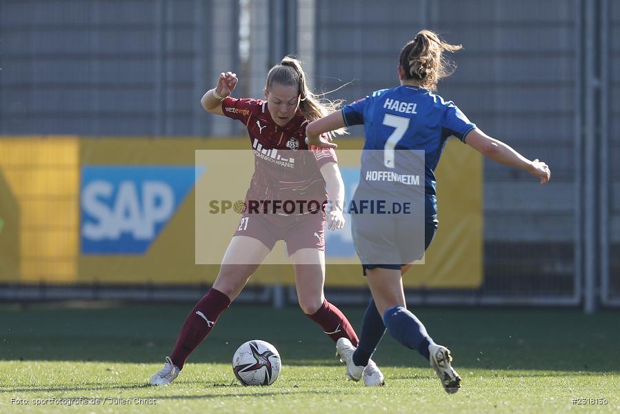 Jill Baijings, Dietmar-Hopp-Stadion, Hoffenheim, 13.02.2022, DFB, sport, action, Februar 2022, Saison 2021/2022, FLYERALARM Frauen-Bundesliga, FFBL, SGS, TSG, SGS Essen, TSG 1899 Hoffenheim - Bild-ID: 2318136 Jill Baijings, Dietmar-Hopp-Stadion, Hoffenheim, 13.02.2022, DFB, sport, action, Februar 2022, Saison 2021/2022, FLYERALARM Frauen-Bundesliga, FFBL, SGS, TSG, SGS Essen, TSG 1899 Hoffenheim - Bild-ID: 2318136