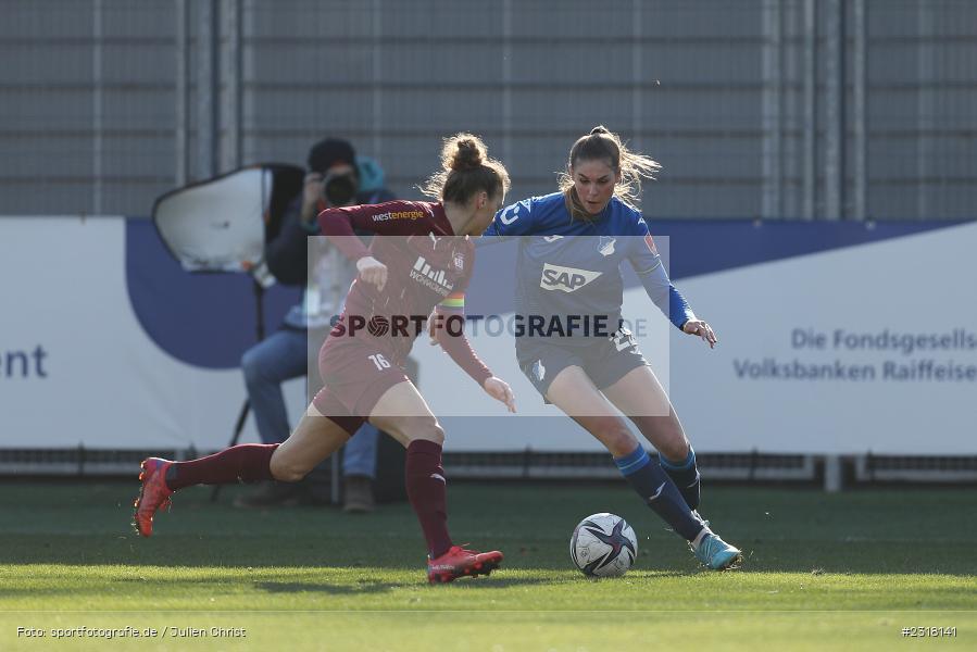 Jule Brand, Dietmar-Hopp-Stadion, Hoffenheim, 13.02.2022, DFB, sport, action, Februar 2022, Saison 2021/2022, FLYERALARM Frauen-Bundesliga, FFBL, SGS, TSG, SGS Essen, TSG 1899 Hoffenheim - Bild-ID: 2318141 Jule Brand, Dietmar-Hopp-Stadion, Hoffenheim, 13.02.2022, DFB, sport, action, Februar 2022, Saison 2021/2022, FLYERALARM Frauen-Bundesliga, FFBL, SGS, TSG, SGS Essen, TSG 1899 Hoffenheim - Bild-ID: 2318141