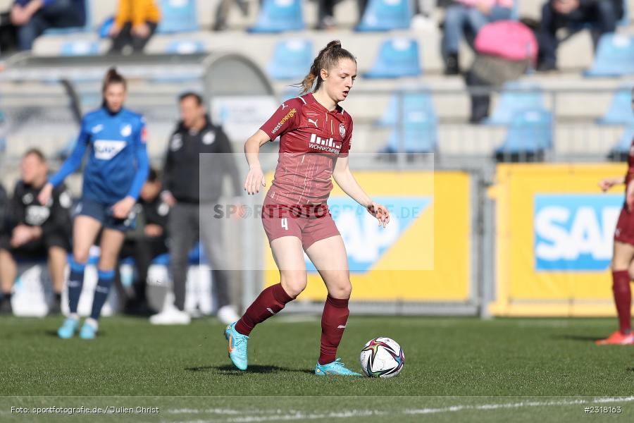 Nina Räcke, Dietmar-Hopp-Stadion, Hoffenheim, 13.02.2022, DFB, sport, action, Februar 2022, Saison 2021/2022, FLYERALARM Frauen-Bundesliga, FFBL, SGS, TSG, SGS Essen, TSG 1899 Hoffenheim - Bild-ID: 2318163 Nina Räcke, Dietmar-Hopp-Stadion, Hoffenheim, 13.02.2022, DFB, sport, action, Februar 2022, Saison 2021/2022, FLYERALARM Frauen-Bundesliga, FFBL, SGS, TSG, SGS Essen, TSG 1899 Hoffenheim - Bild-ID: 2318163