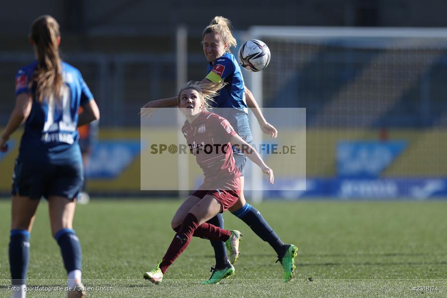 Elisa Senß, Dietmar-Hopp-Stadion, Hoffenheim, 13.02.2022, DFB, sport, action, Februar 2022, Saison 2021/2022, FLYERALARM Frauen-Bundesliga, FFBL, SGS, TSG, SGS Essen, TSG 1899 Hoffenheim - Bild-ID: 2318174