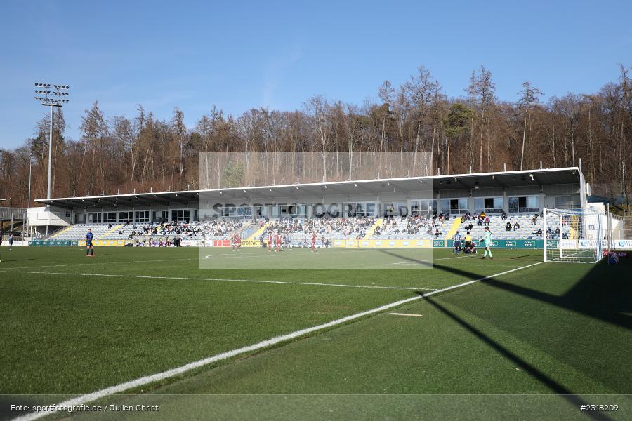 Spielfeld, Rasen, Pitch, Tribüne, Zuschauer, Spielszene, Dietmar-Hopp-Stadion, Hoffenheim, 13.02.2022, DFB, sport, action, Februar 2022, Saison 2021/2022, FLYERALARM Frauen-Bundesliga, FFBL, SGS, TSG, SGS Essen, TSG 1899 Hoffenheim - Bild-ID: 2318209