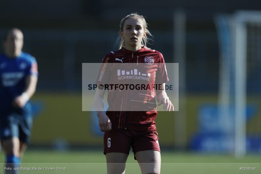 Elisa Senß, Dietmar-Hopp-Stadion, Hoffenheim, 13.02.2022, DFB, sport, action, Februar 2022, Saison 2021/2022, FLYERALARM Frauen-Bundesliga, FFBL, SGS, TSG, SGS Essen, TSG 1899 Hoffenheim - Bild-ID: 2318260 Elisa Senß, Dietmar-Hopp-Stadion, Hoffenheim, 13.02.2022, DFB, sport, action, Februar 2022, Saison 2021/2022, FLYERALARM Frauen-Bundesliga, FFBL, SGS, TSG, SGS Essen, TSG 1899 Hoffenheim - Bild-ID: 2318260