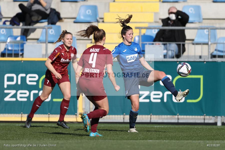 Chantal Hagel, Dietmar-Hopp-Stadion, Hoffenheim, 13.02.2022, DFB, sport, action, Februar 2022, Saison 2021/2022, FLYERALARM Frauen-Bundesliga, FFBL, SGS, TSG, SGS Essen, TSG 1899 Hoffenheim - Bild-ID: 2318287 Chantal Hagel, Dietmar-Hopp-Stadion, Hoffenheim, 13.02.2022, DFB, sport, action, Februar 2022, Saison 2021/2022, FLYERALARM Frauen-Bundesliga, FFBL, SGS, TSG, SGS Essen, TSG 1899 Hoffenheim - Bild-ID: 2318287