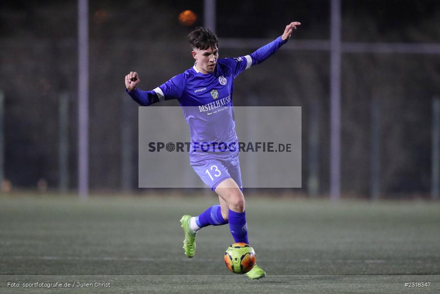 Nils Hock, Sepp Endres Sportanlage, Würzburg, 15.02.2022, BFV, sport, action, Februar 2022, Saison 2021/2022, Freundschaftsspiele, FTS, WFV, FT Schweinfurt, Würzburger FV - Bild-ID: 2318347