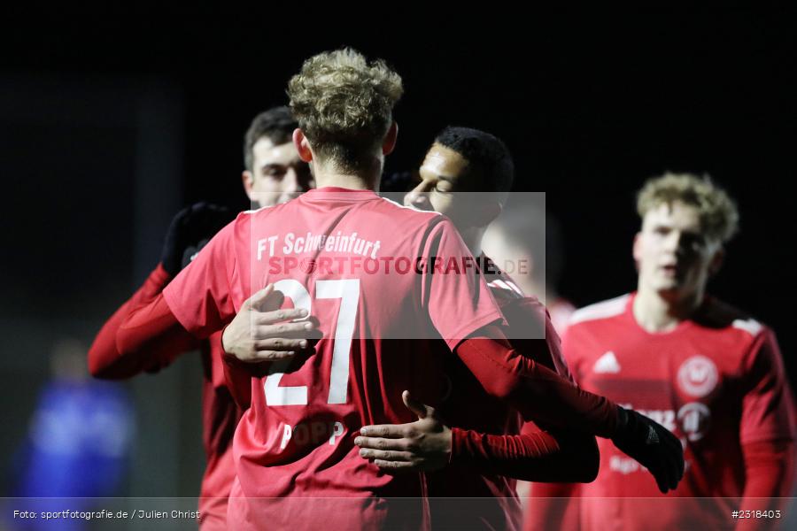 Fabian Reith, Tyrell Walton, Sepp Endres Sportanlage, Würzburg, 15.02.2022, BFV, sport, action, Februar 2022, Saison 2021/2022, Freundschaftsspiele, FTS, WFV, FT Schweinfurt, Würzburger FV - Bild-ID: 2318403