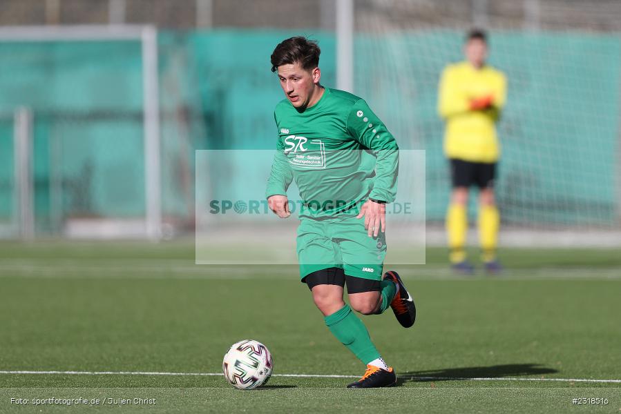 Ersin Özdemir, Kunstrasenplatz, Erlabrunn, 19.02.2022, BFV, sport, action, Februar 2022, Saison 2021/2022, Freundschaftsspiele, FVK, FVGS, FV Karlstadt, FV Gemünden/Seifriedsburg - Bild-ID: 2318516