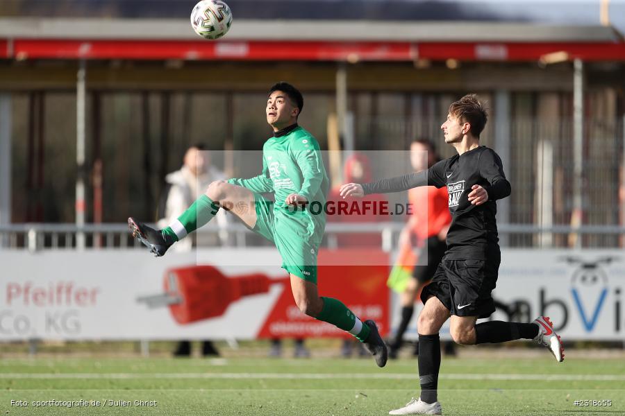 Jan-Mauries Caballero, Kunstrasenplatz, Erlabrunn, 19.02.2022, BFV, sport, action, Februar 2022, Saison 2021/2022, Freundschaftsspiele, FVK, FVGS, FV Karlstadt, FV Gemünden/Seifriedsburg - Bild-ID: 2318655
