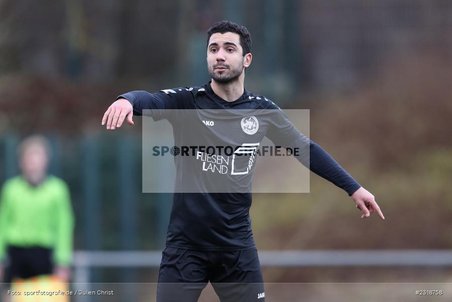 Johan Brahimi, Sepp Endres Sportanlage, Würzburg, 19.02.2022, BFV, sport, action, Februar 2022, Saison 2021/2022, Freundschaftsspiele, ASV, WFV, ASV Rimpar, Würzburger FV - Bild-ID: 2318758
