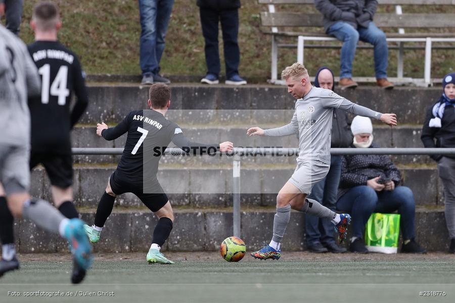 Nicolas Engelking, Sepp Endres Sportanlage, Würzburg, 19.02.2022, BFV, sport, action, Februar 2022, Saison 2021/2022, Freundschaftsspiele, ASV, WFV, ASV Rimpar, Würzburger FV - Bild-ID: 2318776