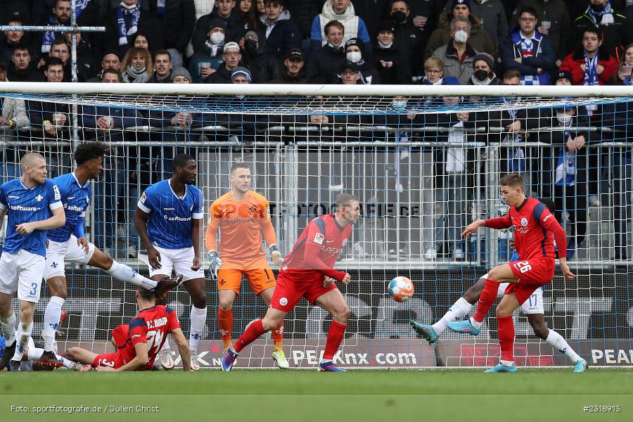 Danylo Sikan, Merck-Stadion, Darmstadt, 20.02.2022, DFL, sport, action, Februar 2022, Saison 2021/2022, 2. Bundesliga, FCH, SV98, FC Hansa Rostock, SV Darmstadt 98 - Bild-ID: 2318913 Danylo Sikan, Merck-Stadion, Darmstadt, 20.02.2022, DFL, sport, action, Februar 2022, Saison 2021/2022, 2. Bundesliga, FCH, SV98, FC Hansa Rostock, SV Darmstadt 98 - Bild-ID: 2318913
