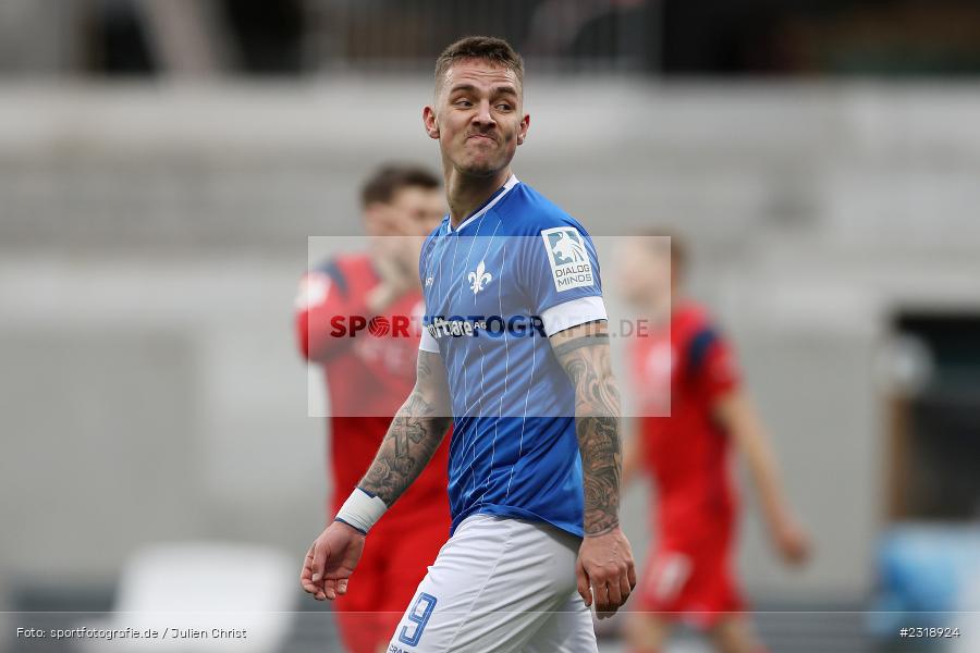 Phillip Tietz, Merck-Stadion, Darmstadt, 20.02.2022, DFL, sport, action, Februar 2022, Saison 2021/2022, 2. Bundesliga, FCH, SV98, FC Hansa Rostock, SV Darmstadt 98 - Bild-ID: 2318924