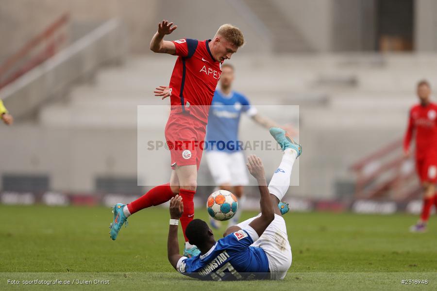 Kevin Schumacher, Frank Ronstadt, Merck-Stadion, Darmstadt, 20.02.2022, DFL, sport, action, Februar 2022, Saison 2021/2022, 2. Bundesliga, FCH, SV98, FC Hansa Rostock, SV Darmstadt 98 - Bild-ID: 2318948 Kevin Schumacher, Frank Ronstadt, Merck-Stadion, Darmstadt, 20.02.2022, DFL, sport, action, Februar 2022, Saison 2021/2022, 2. Bundesliga, FCH, SV98, FC Hansa Rostock, SV Darmstadt 98 - Bild-ID: 2318948