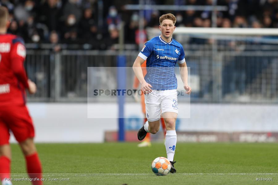 Clemens Riedel, Merck-Stadion, Darmstadt, 20.02.2022, DFL, sport, action, Februar 2022, Saison 2021/2022, 2. Bundesliga, FCH, SV98, FC Hansa Rostock, SV Darmstadt 98 - Bild-ID: 2319001