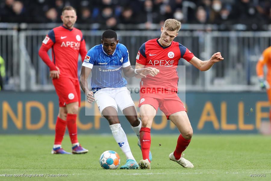 Frank Ronstadt, Merck-Stadion, Darmstadt, 20.02.2022, DFL, sport, action, Februar 2022, Saison 2021/2022, 2. Bundesliga, FCH, SV98, FC Hansa Rostock, SV Darmstadt 98 - Bild-ID: 2319012