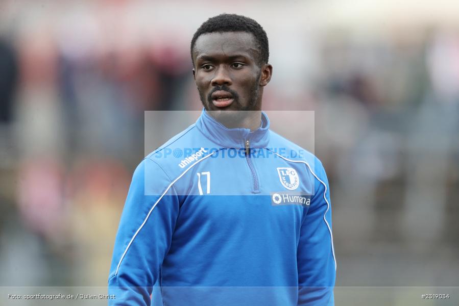 Sirlord Conteh, FLYERALARM Arena, Würzburg, 26.02.2022, DFL, sport, action, Februar 2022, Saison 2021/2022, 3. Liga, FCM, FWK, 1. FC Magdeburg, FC Würzburger Kickers - Bild-ID: 2319034