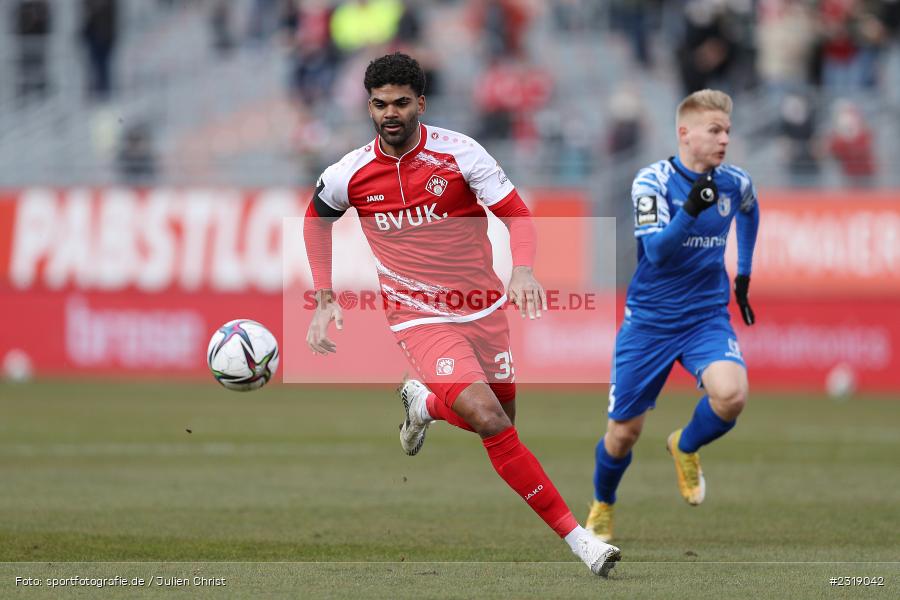 Andrè Becker, FLYERALARM Arena, Würzburg, 26.02.2022, DFL, sport, action, Februar 2022, Saison 2021/2022, 3. Liga, FCM, FWK, 1. FC Magdeburg, FC Würzburger Kickers - Bild-ID: 2319042