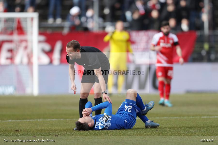 Alexander Bittroff, FLYERALARM Arena, Würzburg, 26.02.2022, DFL, sport, action, Februar 2022, Saison 2021/2022, 3. Liga, FCM, FWK, 1. FC Magdeburg, FC Würzburger Kickers - Bild-ID: 2319043