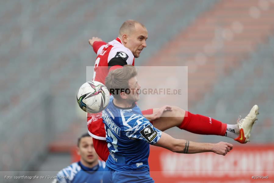 Connor Krempicki, FLYERALARM Arena, Würzburg, 26.02.2022, DFL, sport, action, Februar 2022, Saison 2021/2022, 3. Liga, FCM, FWK, 1. FC Magdeburg, FC Würzburger Kickers - Bild-ID: 2319045