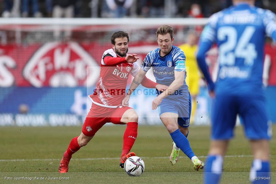 Daniel Hägele, FLYERALARM Arena, Würzburg, 26.02.2022, DFL, sport, action, Februar 2022, Saison 2021/2022, 3. Liga, FCM, FWK, 1. FC Magdeburg, FC Würzburger Kickers - Bild-ID: 2319046