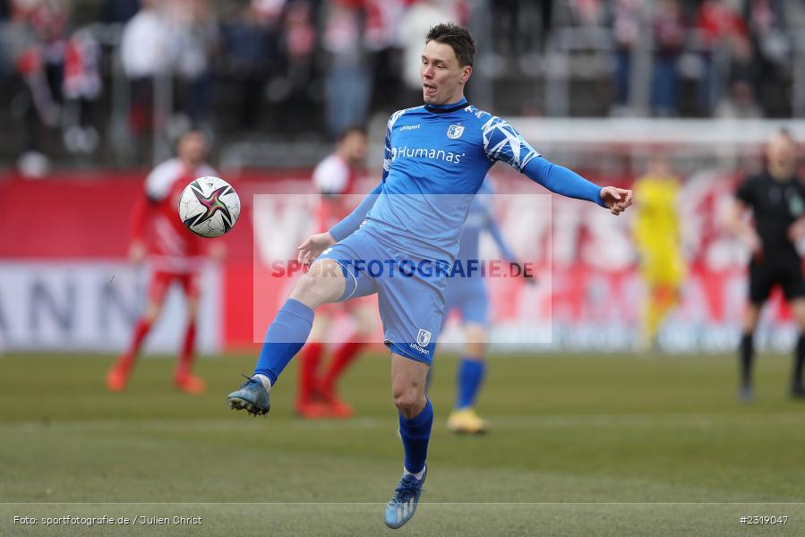Alexander Bittroff, FLYERALARM Arena, Würzburg, 26.02.2022, DFL, sport, action, Februar 2022, Saison 2021/2022, 3. Liga, FCM, FWK, 1. FC Magdeburg, FC Würzburger Kickers - Bild-ID: 2319047