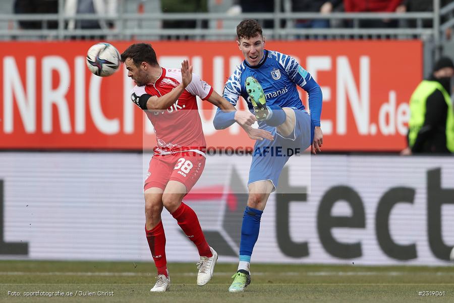 Florian Kath, FLYERALARM Arena, Würzburg, 26.02.2022, DFL, sport, action, Februar 2022, Saison 2021/2022, 3. Liga, FCM, FWK, 1. FC Magdeburg, FC Würzburger Kickers - Bild-ID: 2319061