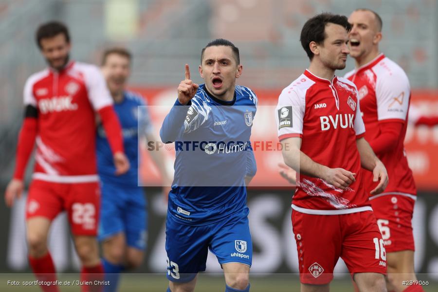 Baris Atik, FLYERALARM Arena, Würzburg, 26.02.2022, DFL, sport, action, Februar 2022, Saison 2021/2022, 3. Liga, FCM, FWK, 1. FC Magdeburg, FC Würzburger Kickers - Bild-ID: 2319066