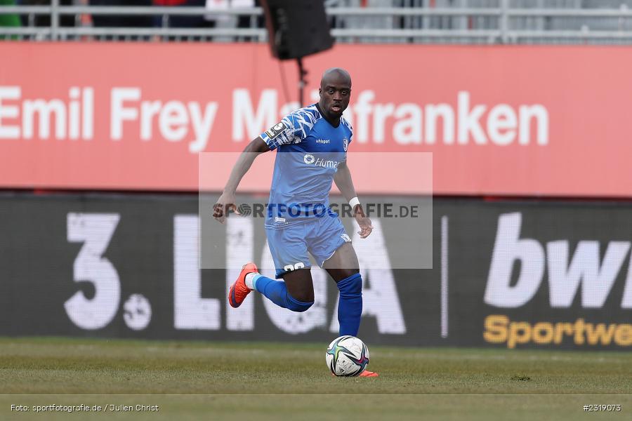 Amara Condé, FLYERALARM Arena, Würzburg, 26.02.2022, DFL, sport, action, Februar 2022, Saison 2021/2022, 3. Liga, FCM, FWK, 1. FC Magdeburg, FC Würzburger Kickers - Bild-ID: 2319073