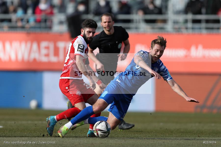 Fanol Perdedaj, FLYERALARM Arena, Würzburg, 26.02.2022, DFL, sport, action, Februar 2022, Saison 2021/2022, 3. Liga, FCM, FWK, 1. FC Magdeburg, FC Würzburger Kickers - Bild-ID: 2319074